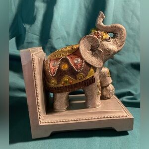 Elephant Bejeweled Celebration Single Bookend - Contemporary
